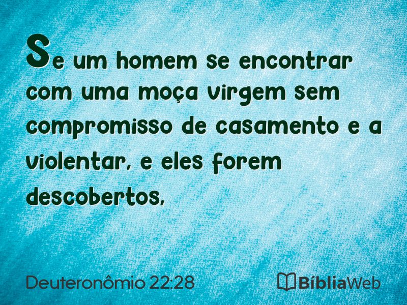 Deuteronômio 22:28 em imagem para compartilhar