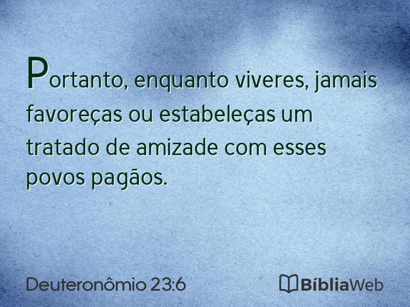 Deuteronômio 23:6 em imagem para compartilhar