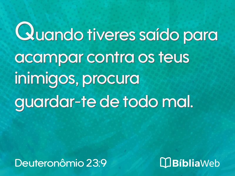 Deuteronômio 23:9 em imagem para compartilhar