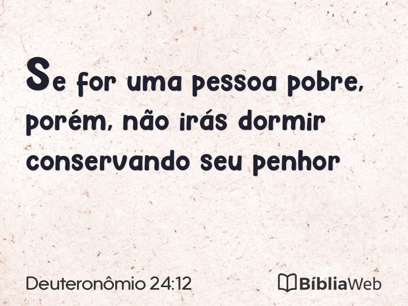 Deuteronômio 24:12 em imagem para compartilhar