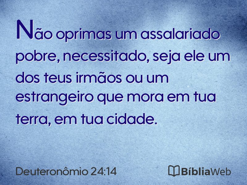Deuteronômio 24:14 em imagem para compartilhar
