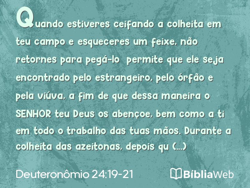 Deuteronômio 24:19-21 em imagem para compartilhar