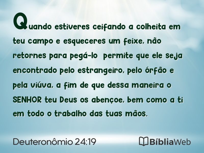 Deuteronômio 24:19 em imagem para compartilhar