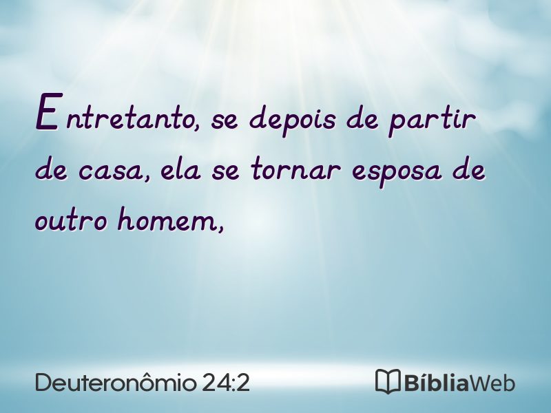 Deuteronômio 24:2 em imagem para compartilhar