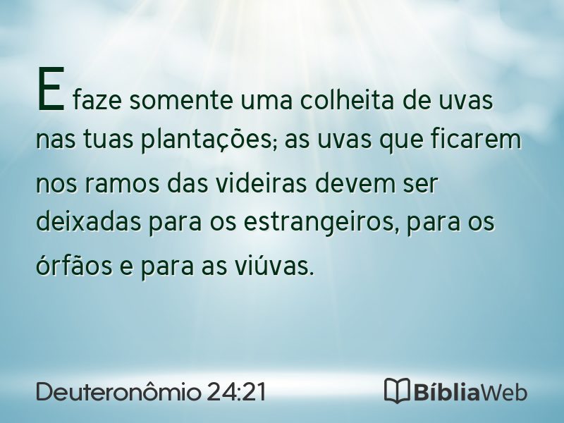 Deuteronômio 24:21 em imagem para compartilhar