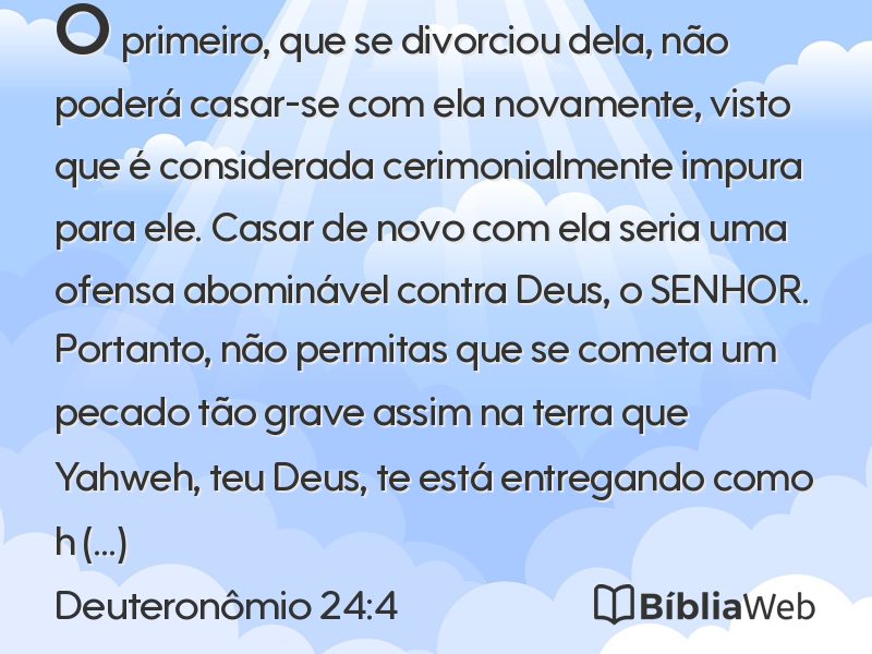 Deuteronômio 24:4 em imagem para compartilhar