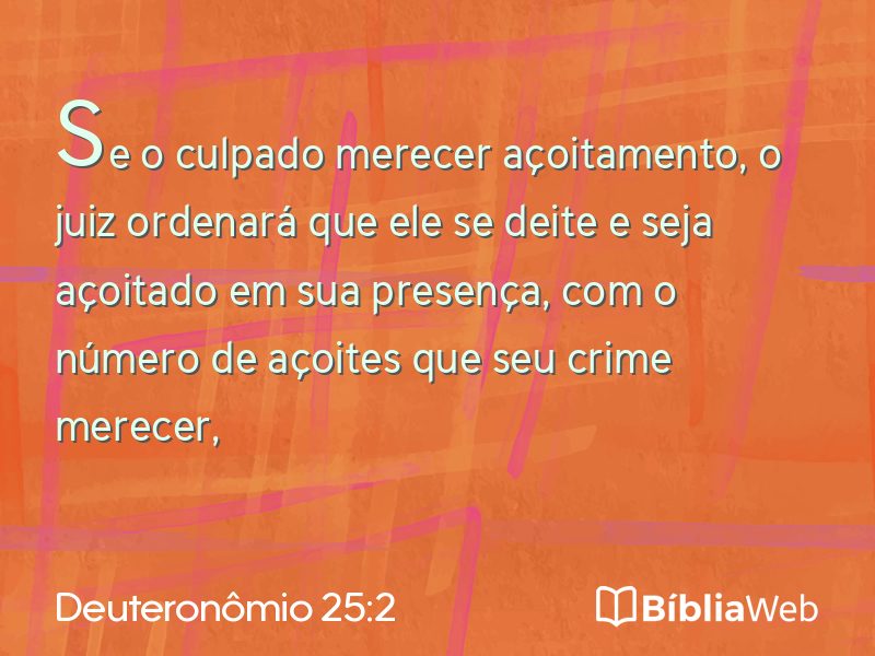Deuteronômio 25:2 em imagem para compartilhar