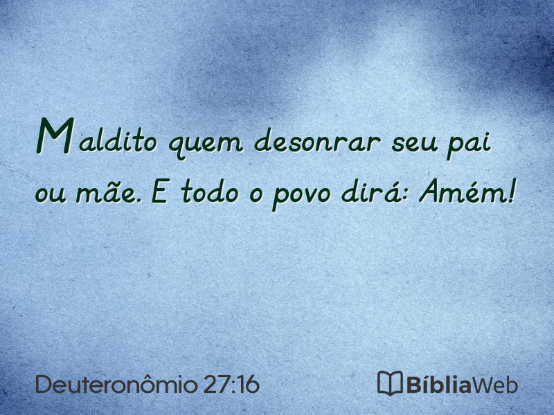 Deuteronômio 27:16 em imagem para compartilhar