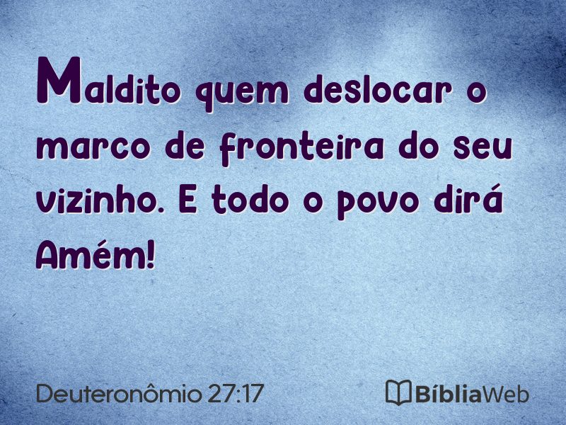 Deuteronômio 27:17 em imagem para compartilhar