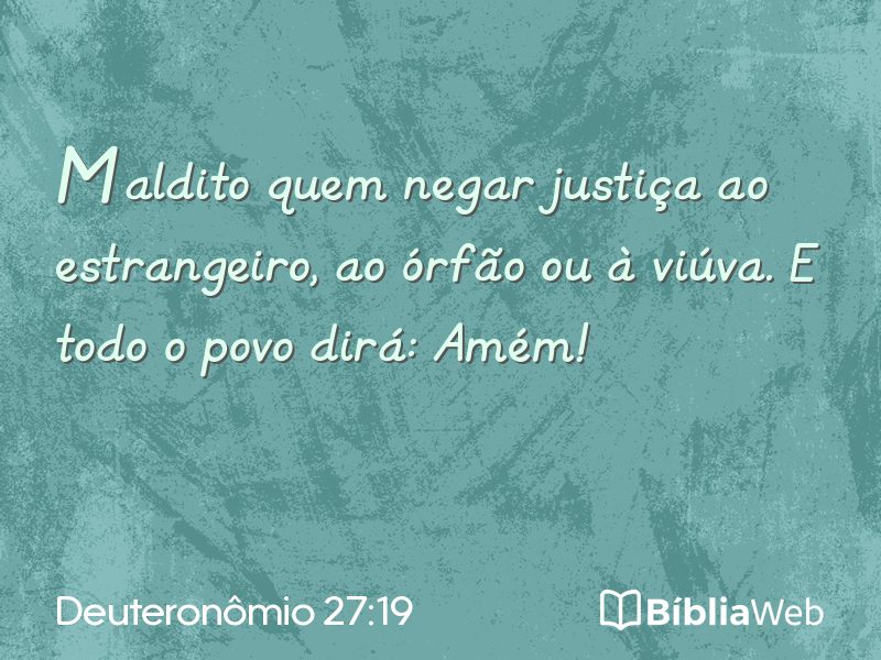 Deuteronômio 27:19 em imagem para compartilhar