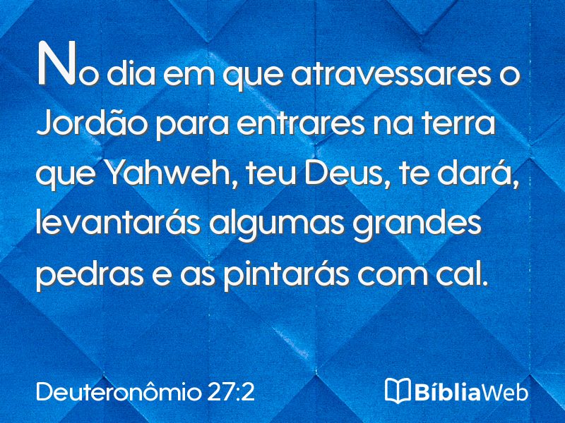 Deuteronômio 27:2 em imagem para compartilhar