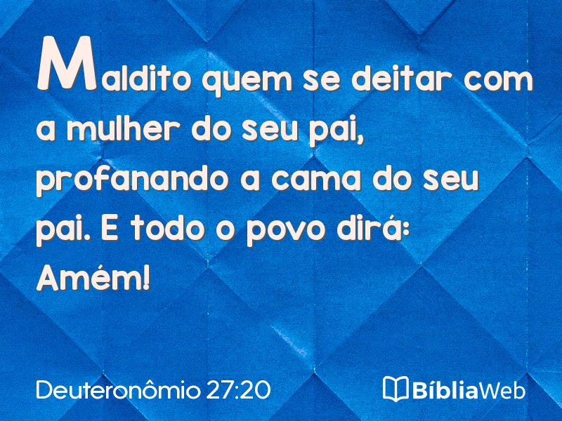 Deuteronômio 27:20 em imagem para compartilhar