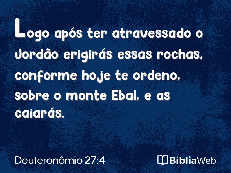 Deuteronômio 27:4 em imagem para compartilhar