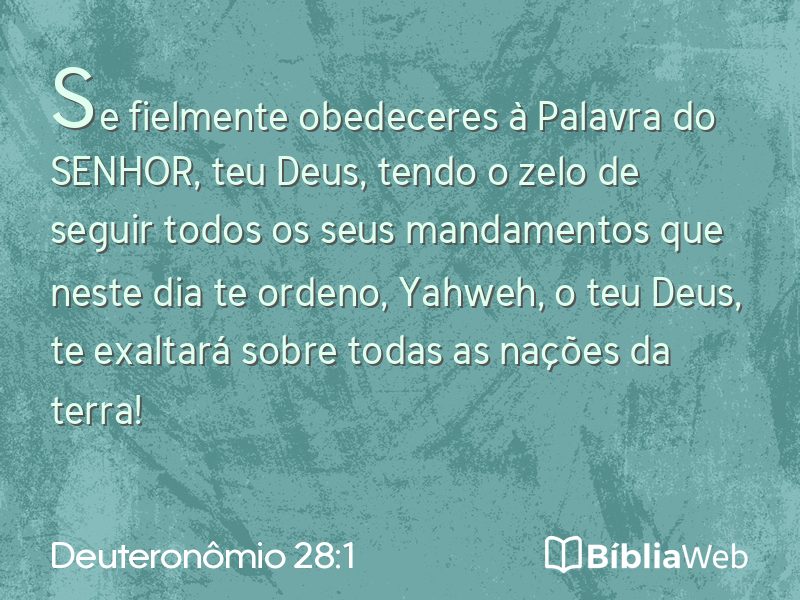 Deuteronômio 28:1 em imagem para compartilhar