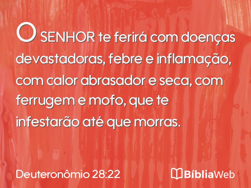 Deuteronômio 28:22 em imagem para compartilhar