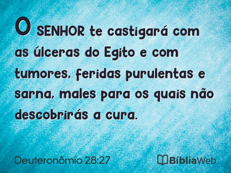 Deuteronômio 28:27 em imagem para compartilhar