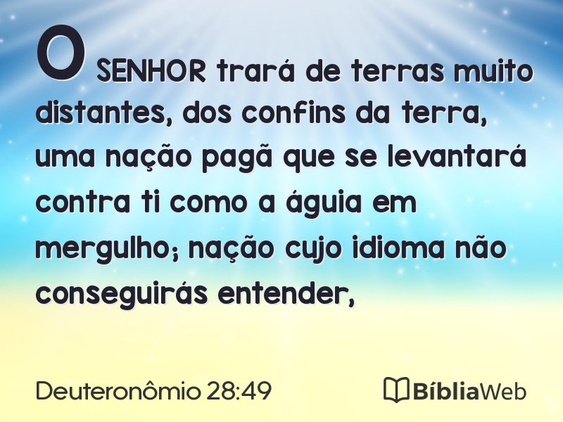 Deuteronômio 28:49 em imagem para compartilhar