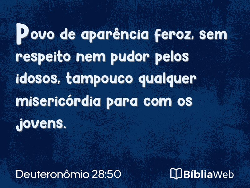 Deuteronômio 28:50 em imagem para compartilhar