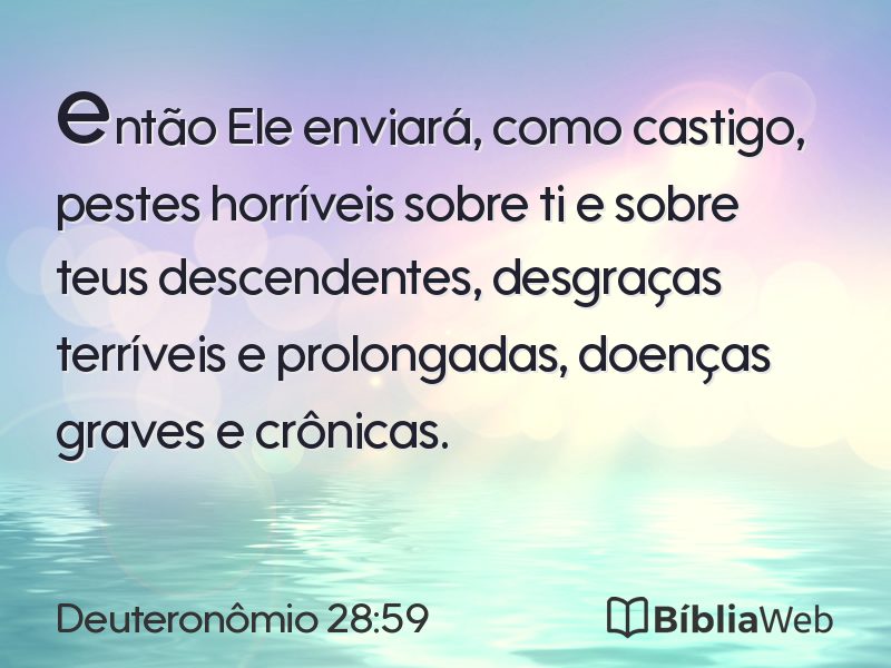 Deuteronômio 28:59 em imagem para compartilhar