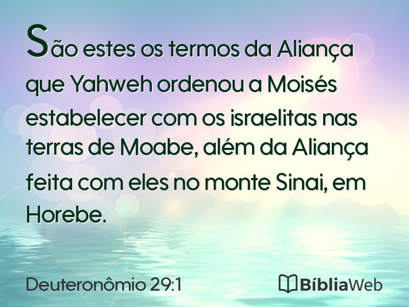 Deuteronômio 29:1 em imagem para compartilhar