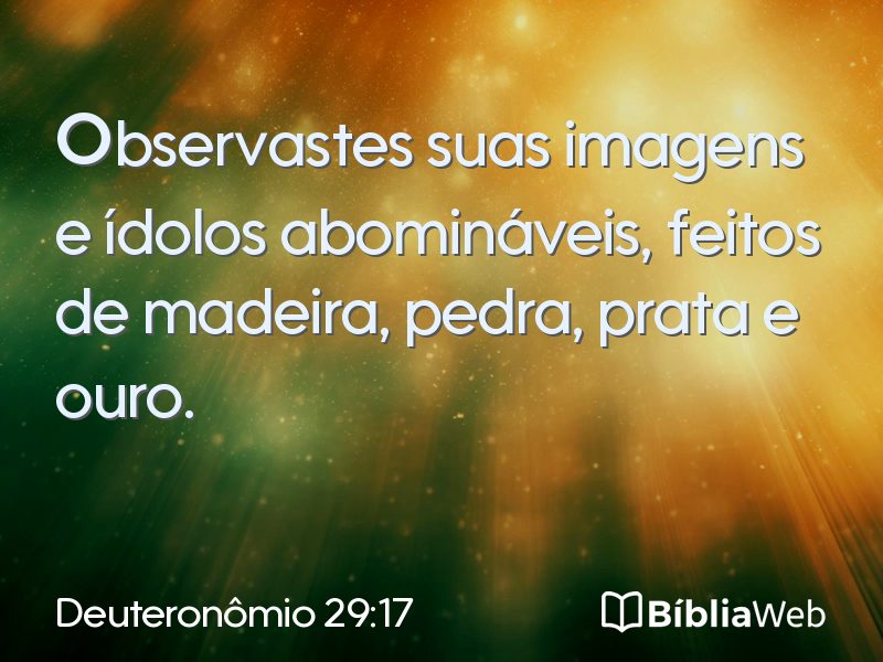 Deuteronômio 29:17 em imagem para compartilhar