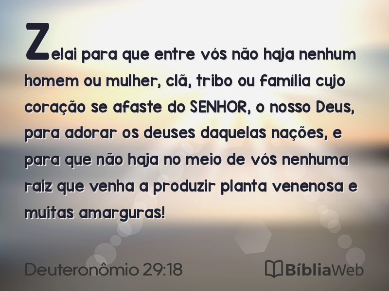 Deuteronômio 29:18 em imagem para compartilhar