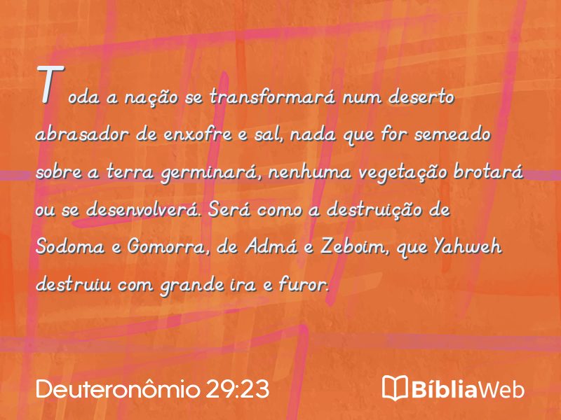 Deuteronômio 29:23 em imagem para compartilhar
