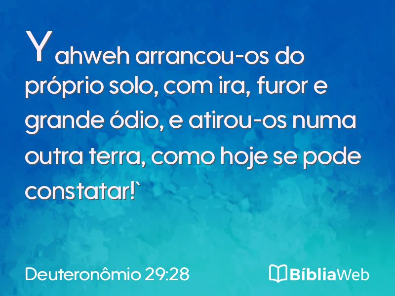 Deuteronômio 29:28 em imagem para compartilhar