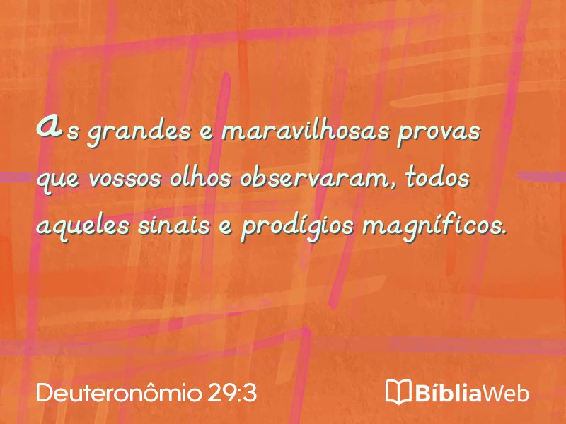 Deuteronômio 29:3 em imagem para compartilhar