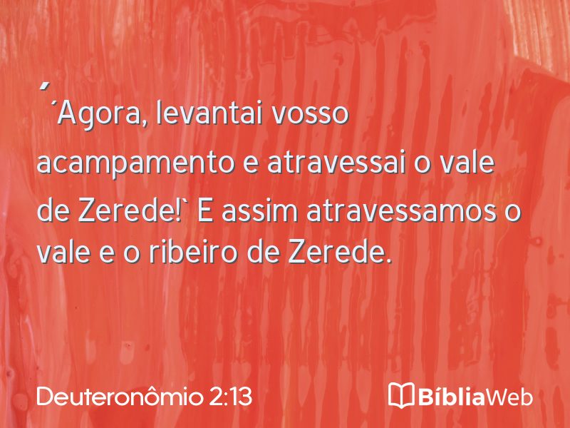 Deuteronômio 2:13 em imagem para compartilhar