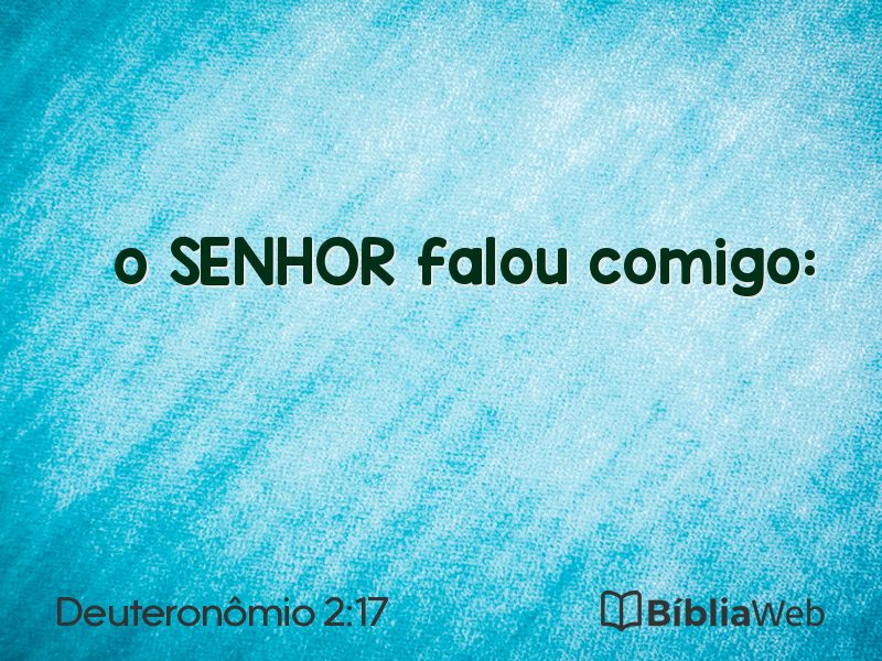 Deuteronômio 2:17 em imagem para compartilhar