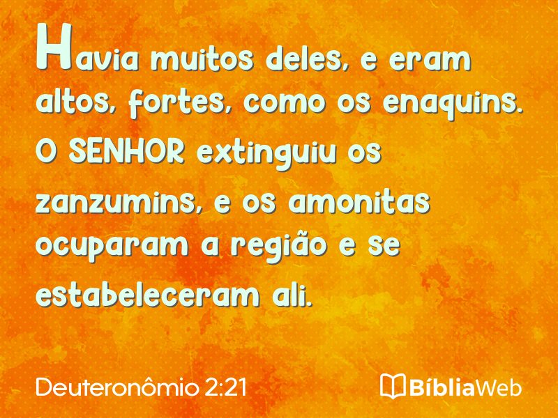 Deuteronômio 2:21 em imagem para compartilhar