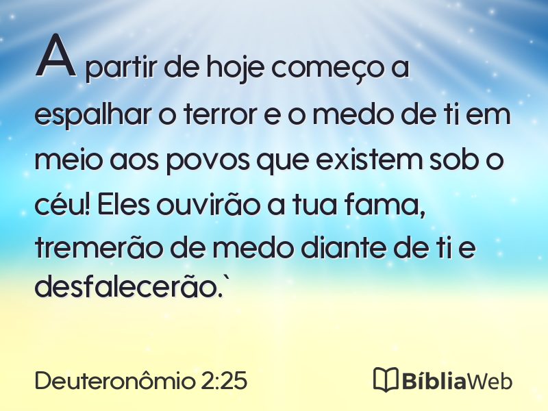 Deuteronômio 2:25 em imagem para compartilhar