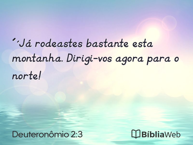 Deuteronômio 2:3 em imagem para compartilhar