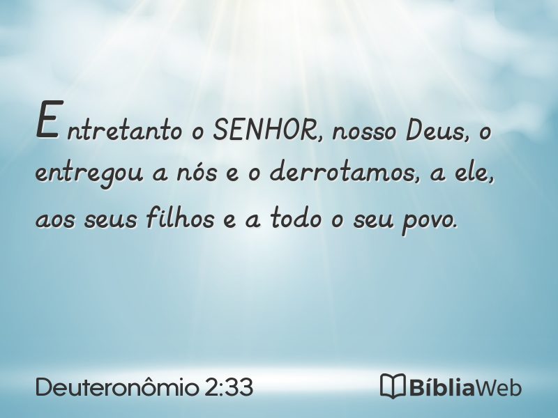 Deuteronômio 2:33 em imagem para compartilhar