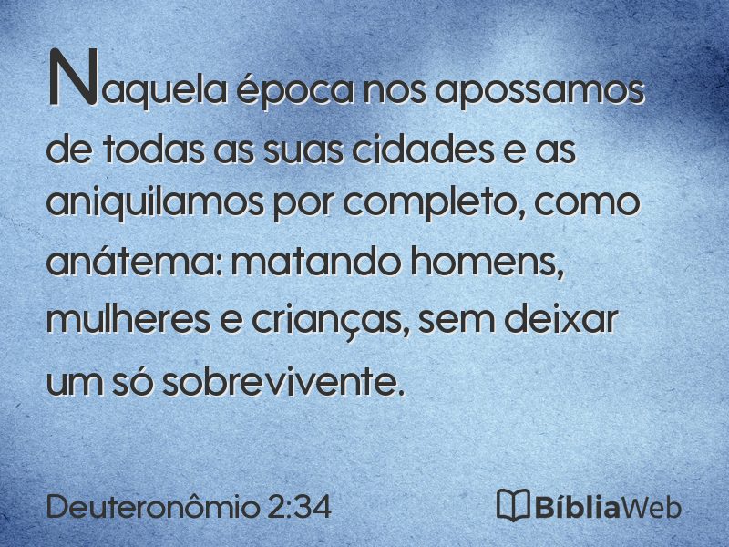 Deuteronômio 2:34 em imagem para compartilhar