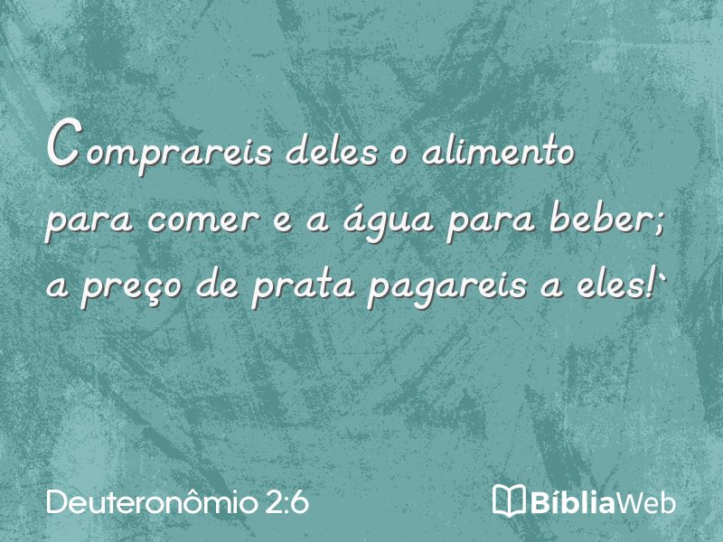 Deuteronômio 2:6 em imagem para compartilhar