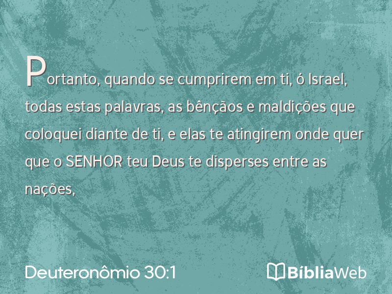 Deuteronômio 30:1 em imagem para compartilhar