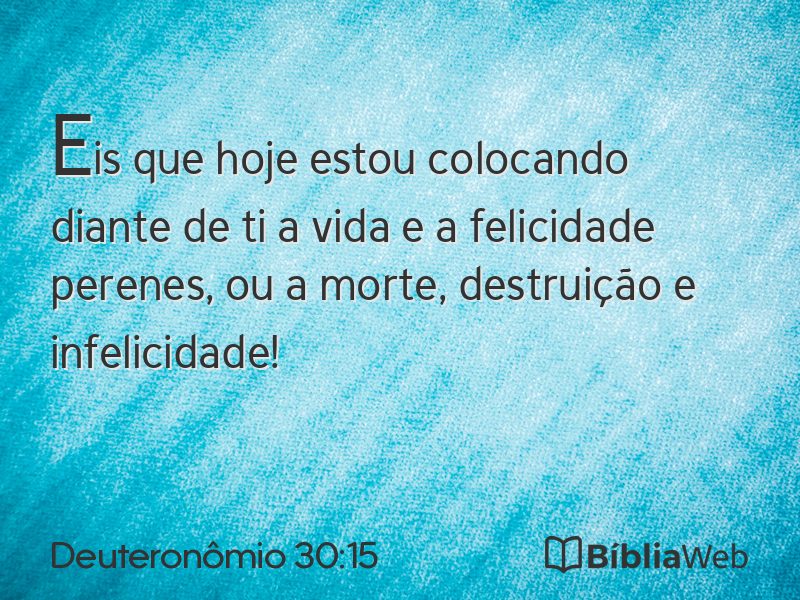 Deuteronômio 30:15 em imagem para compartilhar