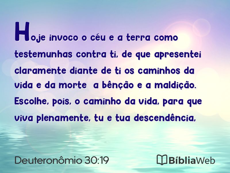 Deuteronômio 30:19 em imagem para compartilhar