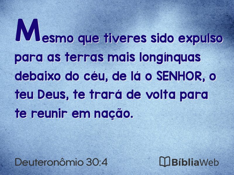 Deuteronômio 30:4 em imagem para compartilhar