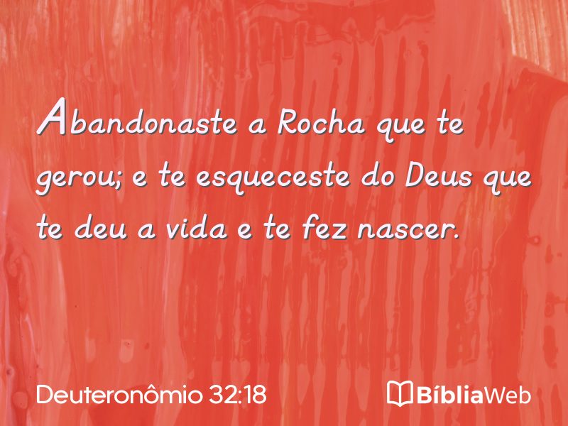 Deuteronômio 32:18 em imagem para compartilhar