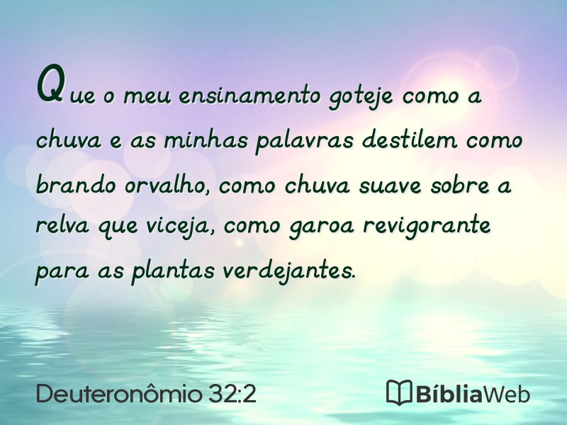 Deuteronômio 32:2 em imagem para compartilhar