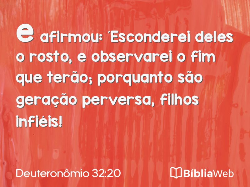 Deuteronômio 32:20 em imagem para compartilhar