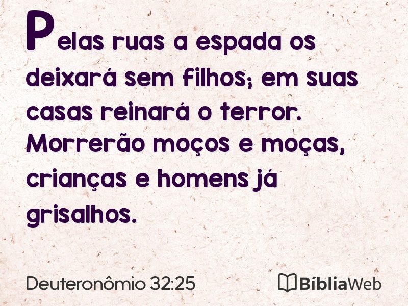 Deuteronômio 32:25 em imagem para compartilhar