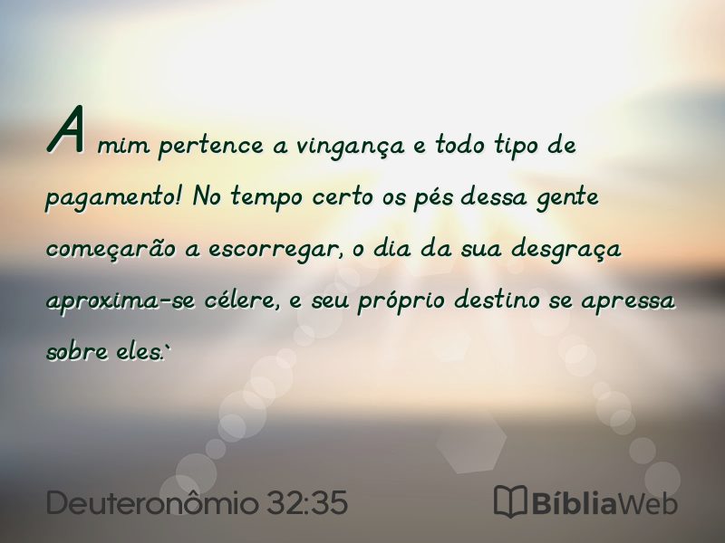 Deuteronômio 32:35 em imagem para compartilhar