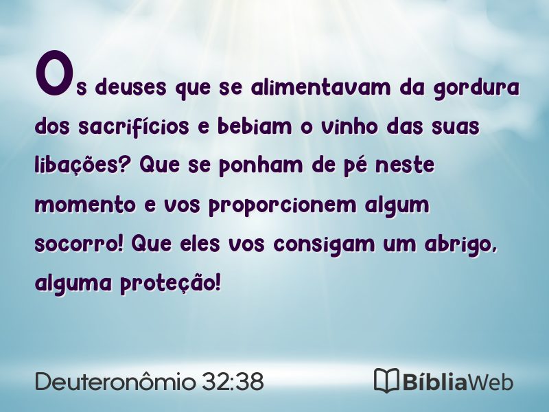 Deuteronômio 32:38 em imagem para compartilhar