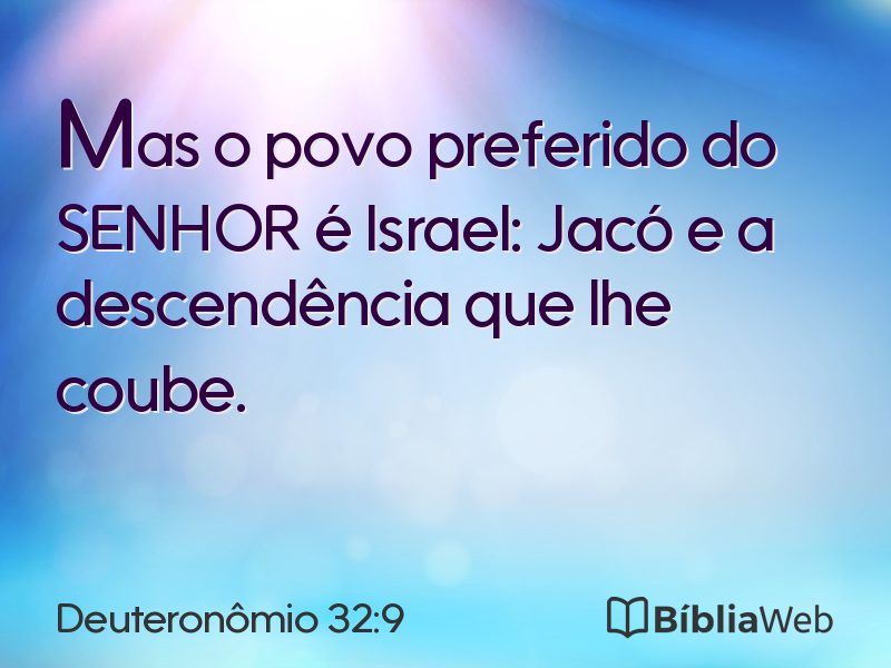 Deuteronômio 32:9 em imagem para compartilhar