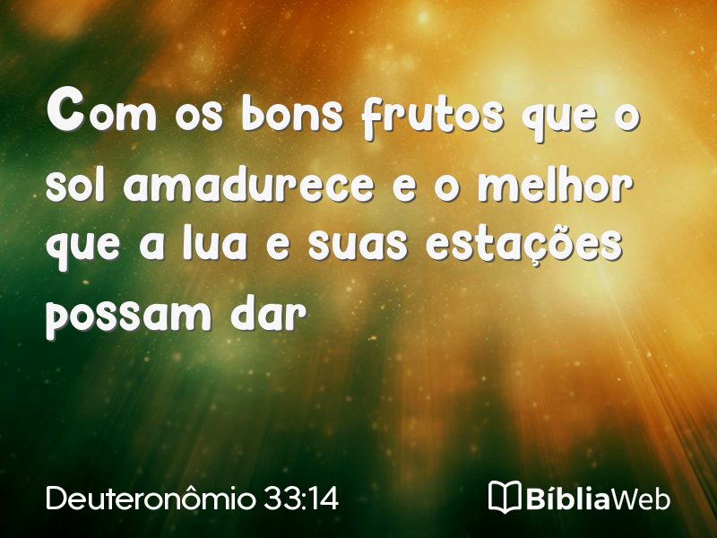 Deuteronômio 33:14 em imagem para compartilhar