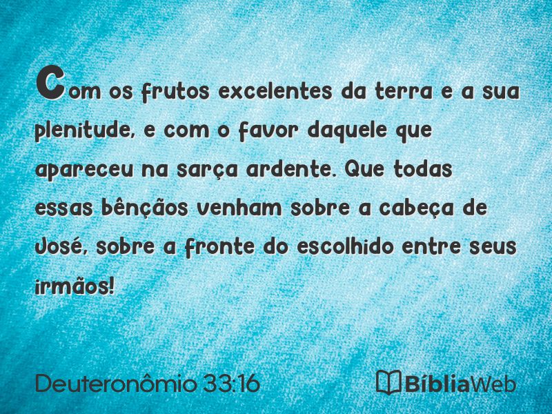 Deuteronômio 33:16 em imagem para compartilhar